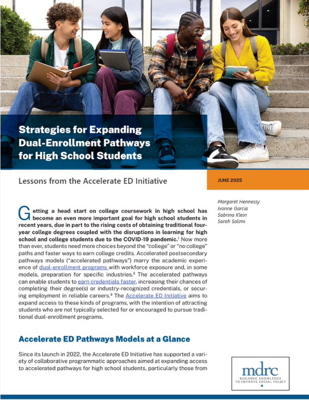 Strategies for Expanding Dual-Enrollment Pathways for High School Students